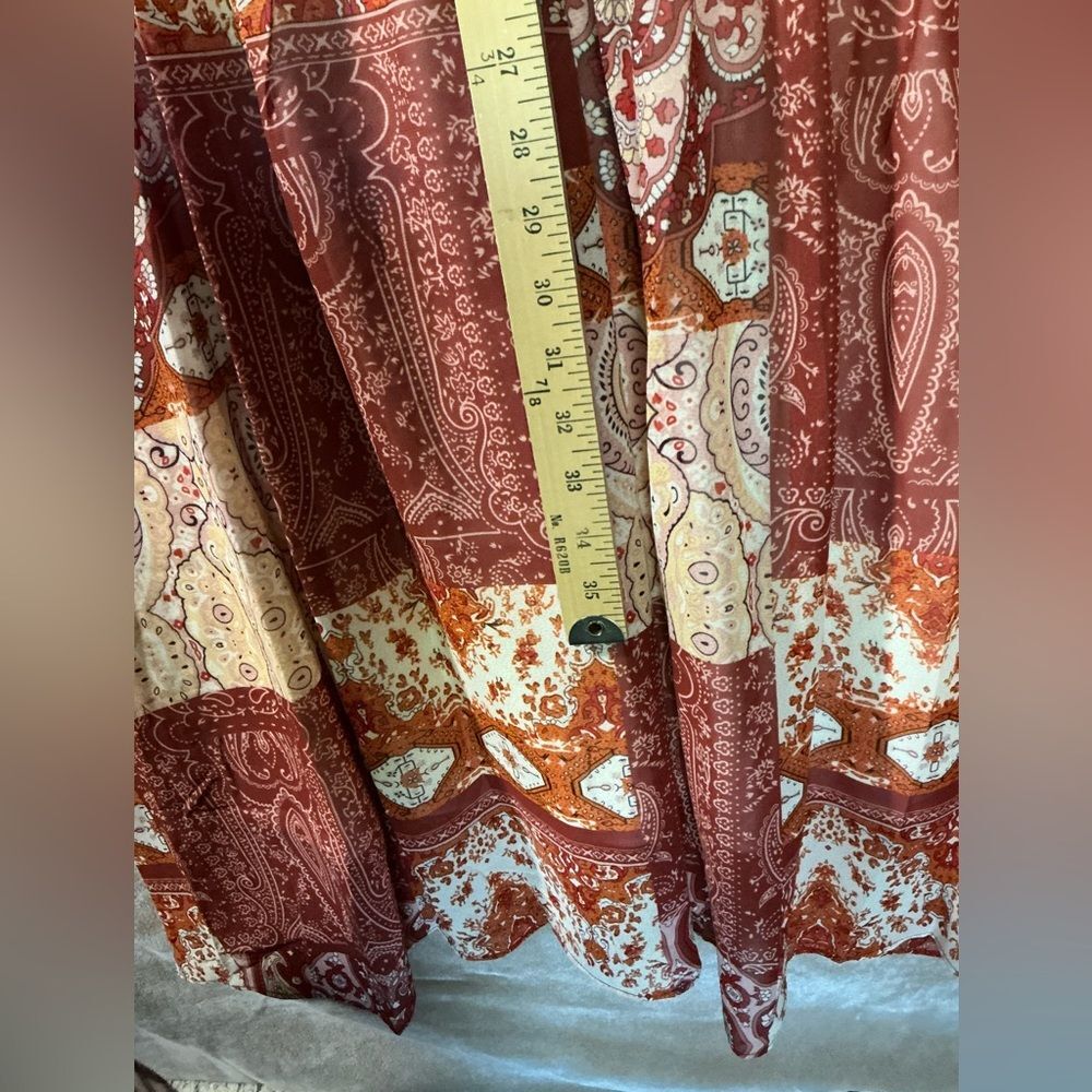 Bohemian Patchwork Dress-Large - Picture 8 of 9